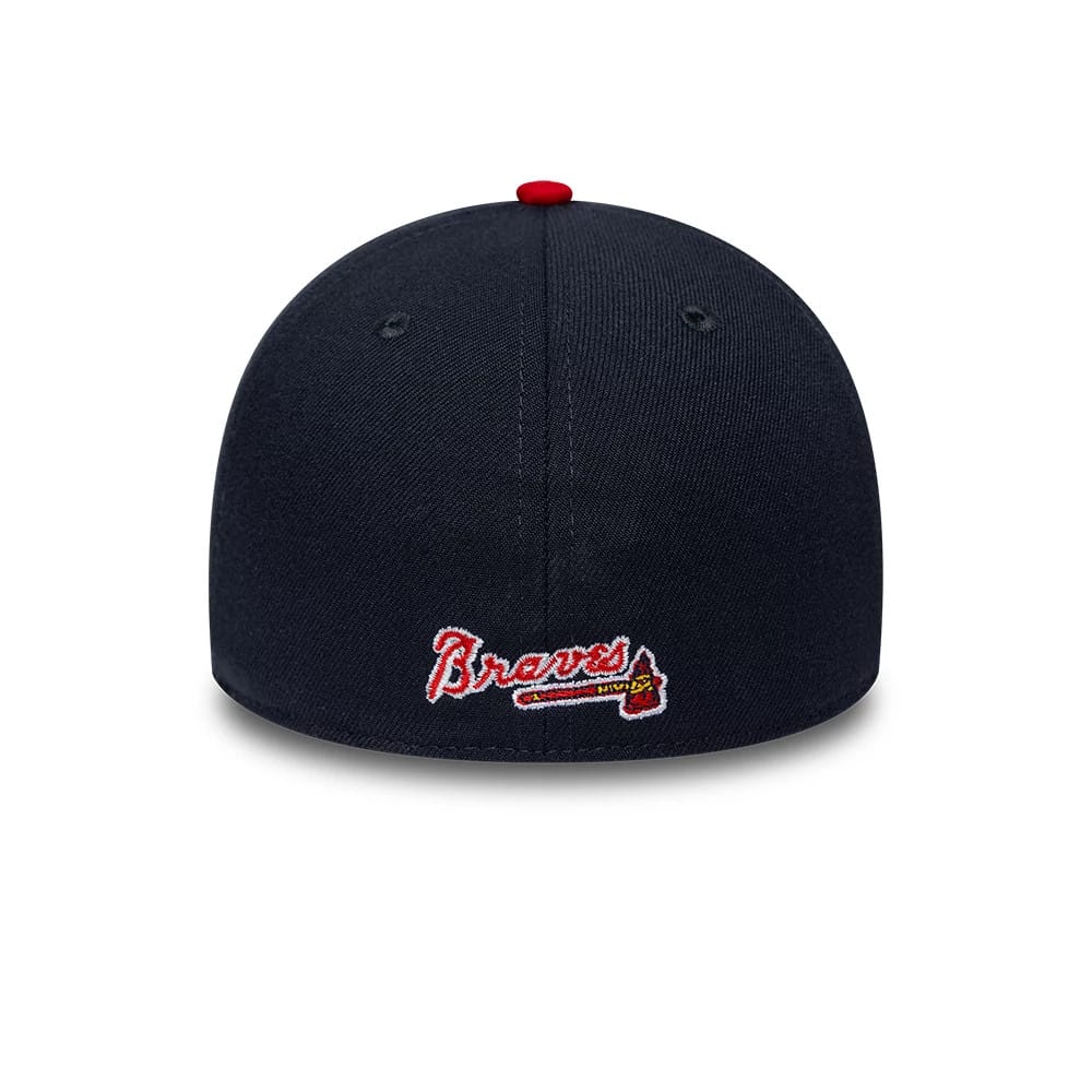 Atlanta Braves MLB Classic Navy 39THIRTY Stretch Fit Cap-kentox