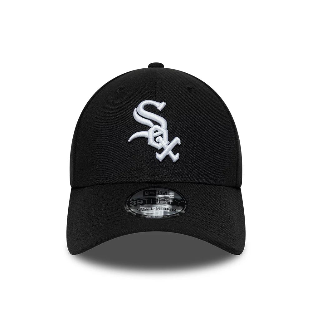 Chicago White Sox MLB Classic Black 39THIRTY Stretch Fit Cap-kentox