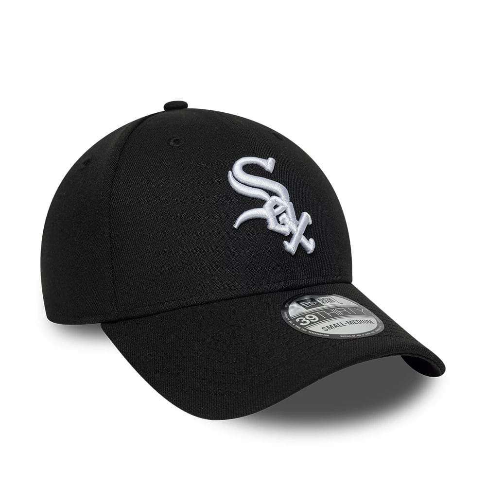 Chicago White Sox MLB Classic Black 39THIRTY Stretch Fit Cap-kentox