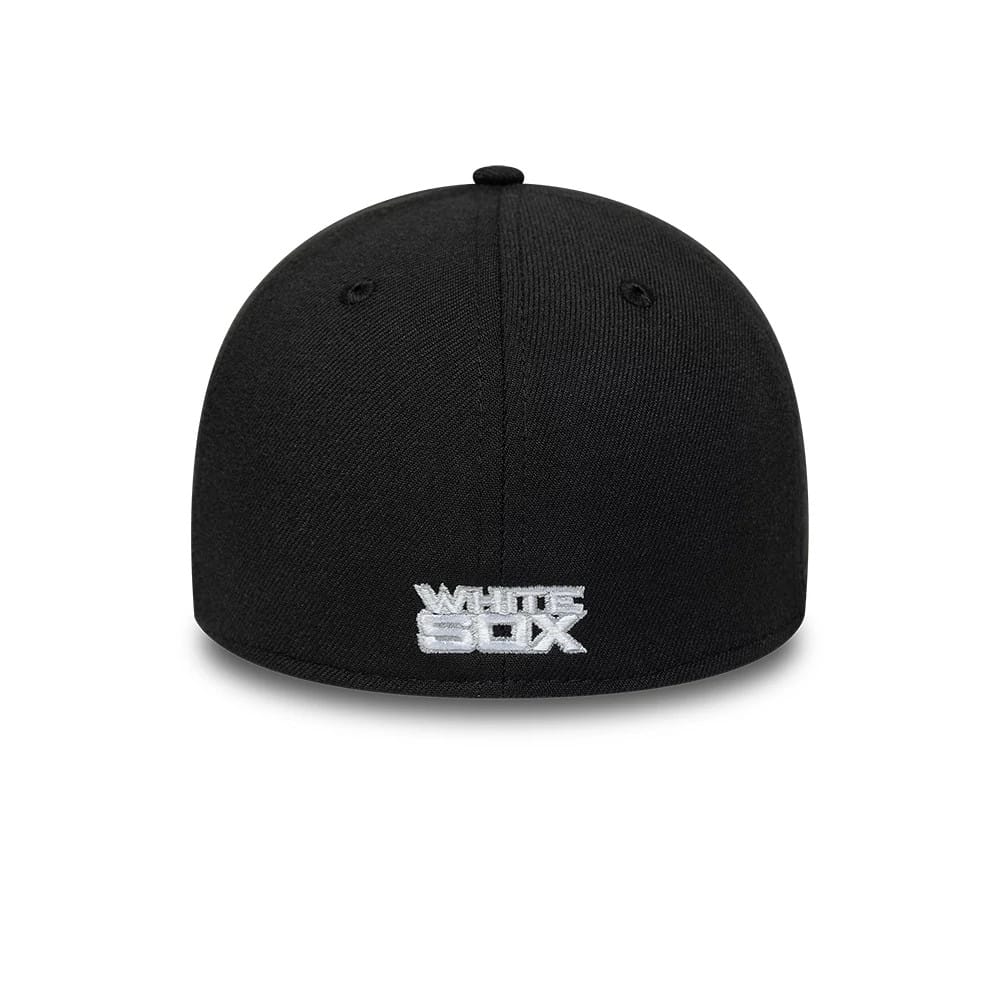 Chicago White Sox MLB Classic Black 39THIRTY Stretch Fit Cap-kentox