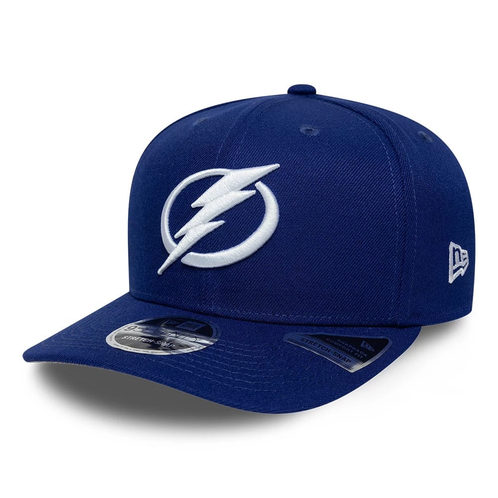 Tampa Bay Lightning NHL Team Blue 9SEVENTY Stretch Snap Adjustable Cap-kentox
