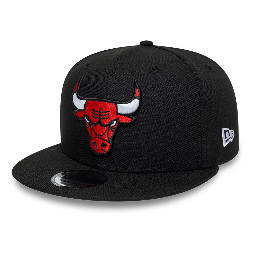 Chicago Bulls NBA Black 9FIFTY Snapback Adjustable Cap-kentox