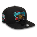 Vancouver Grizzlies NBA Hardwood Classic Black 9FIFTY A-Frame Snapback Adjustable Cap-kentox