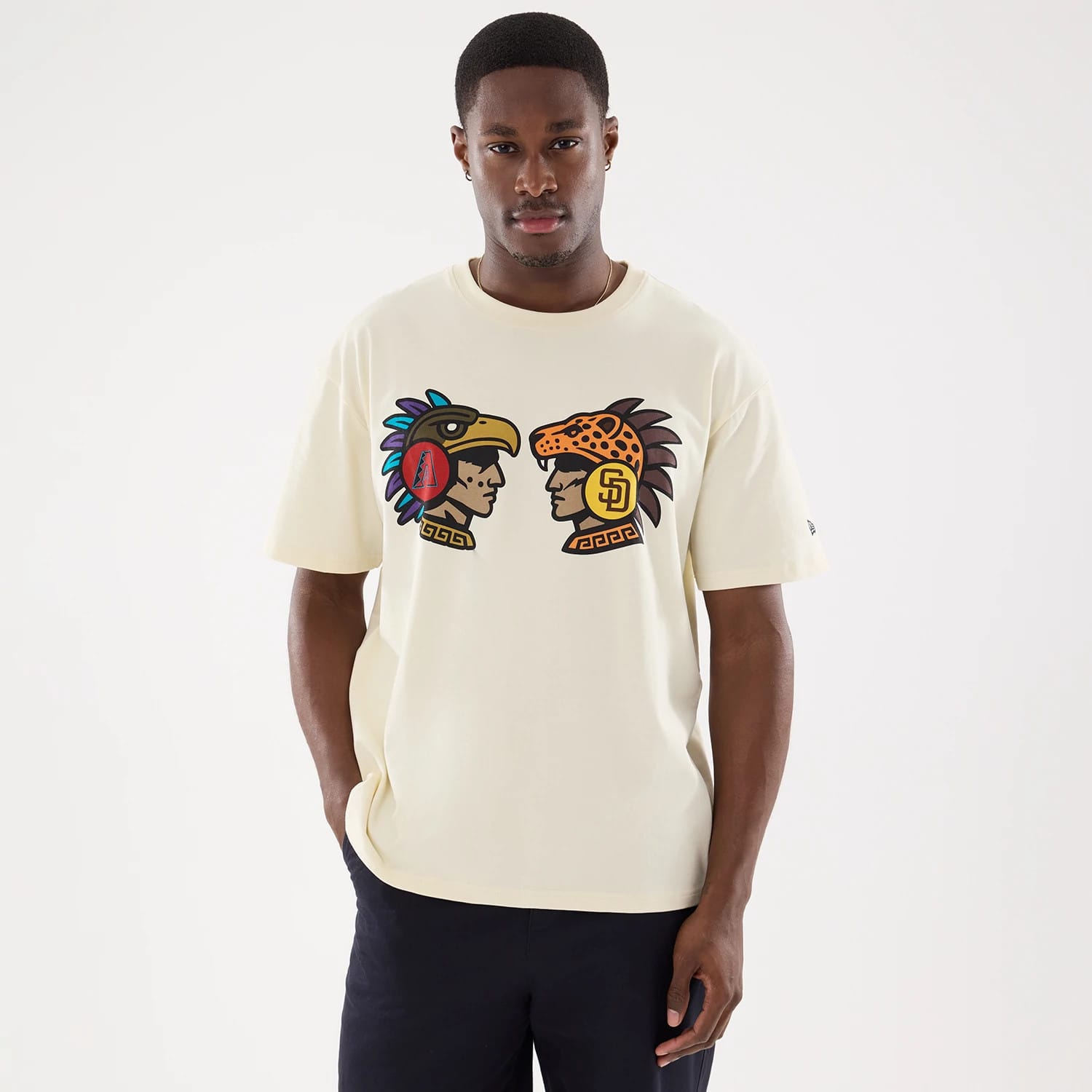 Dueling Logo MLB Mexico City Series 2026 Cream T-Shirt-kentox