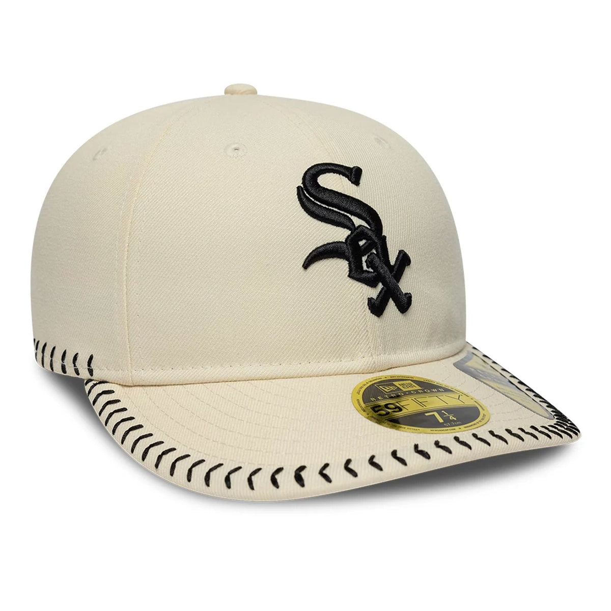 Chicago White Sox MLB Baseball Stitch Cream Retro Crown 59FIFTY Fitted Cap-kentox