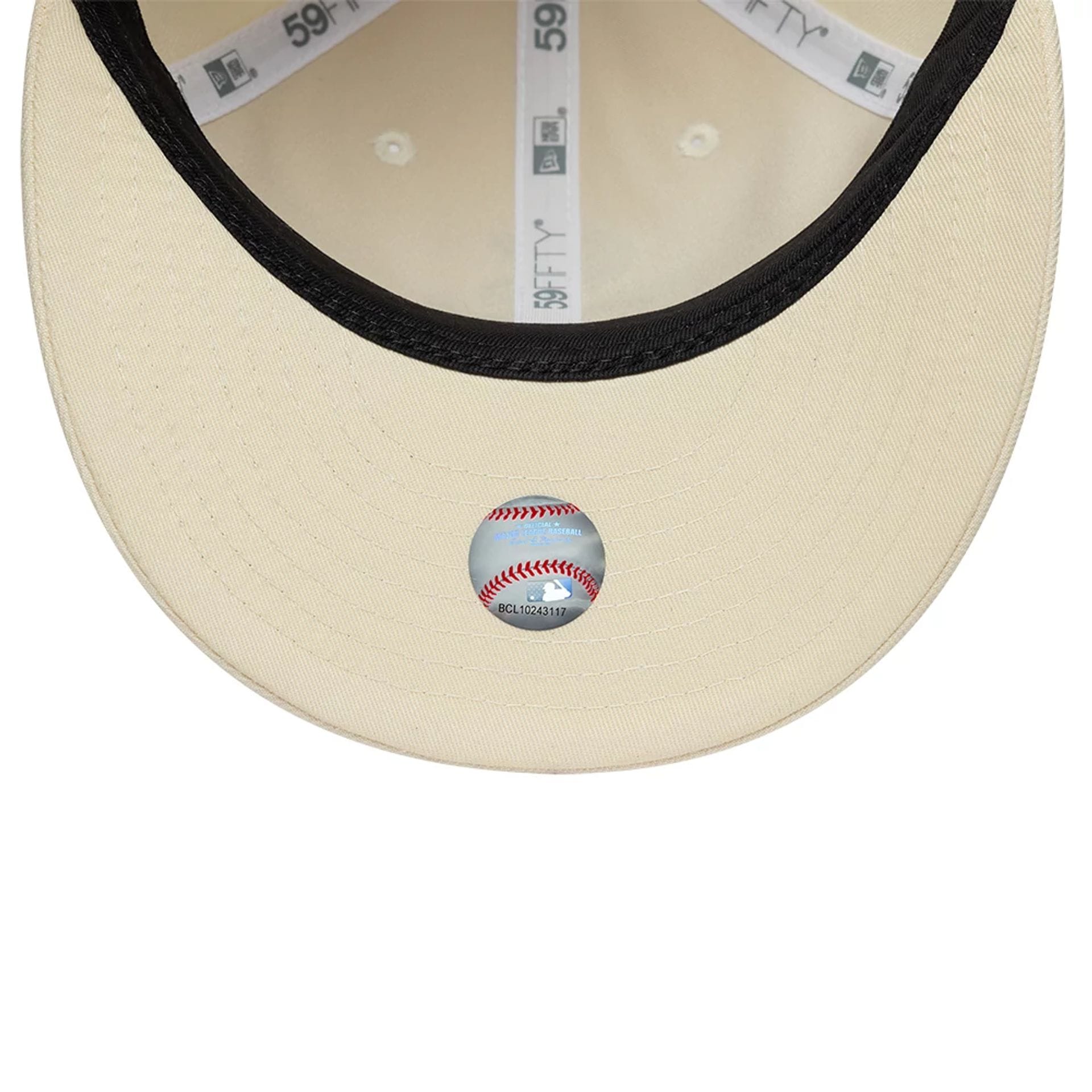 Chicago White Sox MLB Baseball Stitch Cream Retro Crown 59FIFTY Fitted Cap-kentox