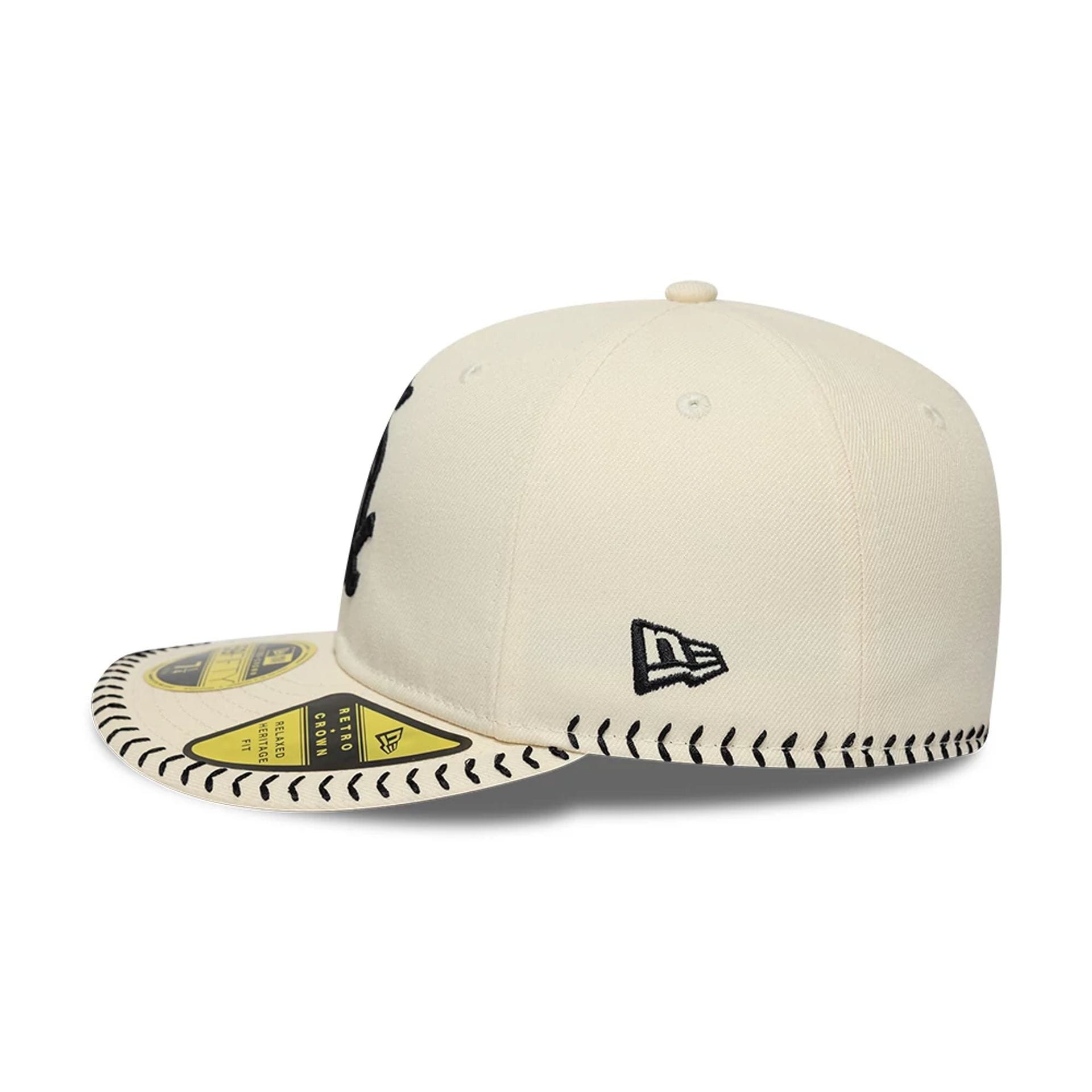 Chicago White Sox MLB Baseball Stitch Cream Retro Crown 59FIFTY Fitted Cap-kentox