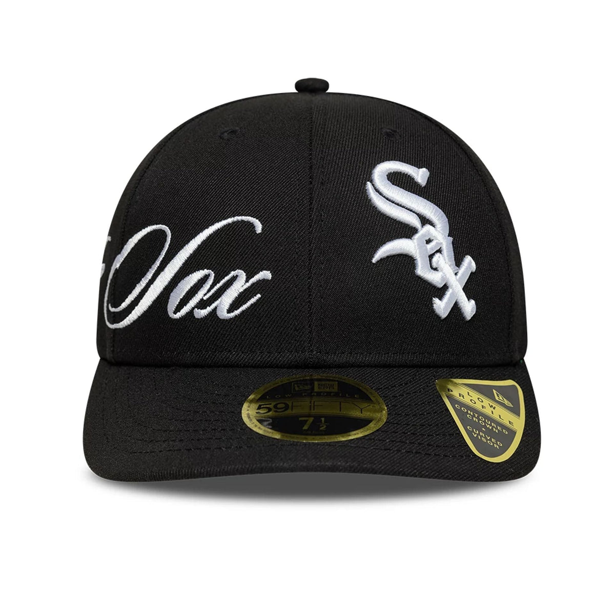 Chicago White Sox MLB Side Script Black Low Profile 59FIFTY Fitted Cap-kentox