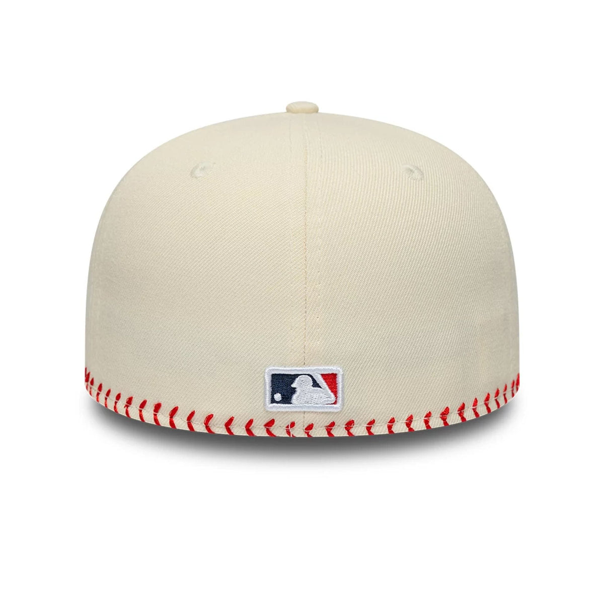 Atlanta Braves MLB Baseball Stitch Cream Retro Crown 59FIFTY Fitted Cap-kentox