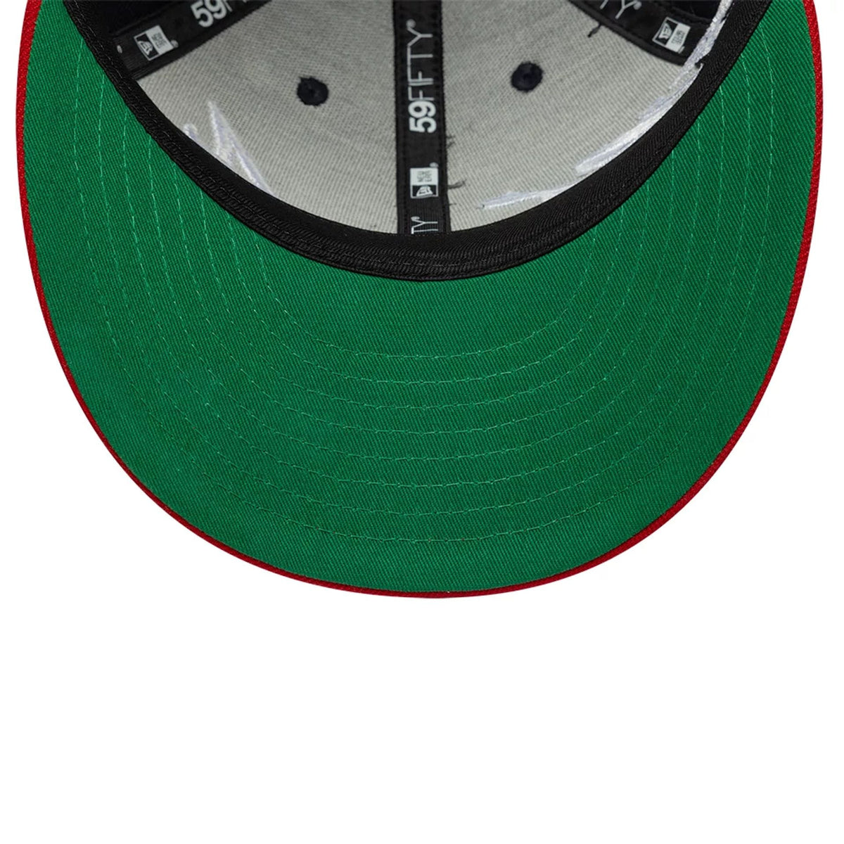 Atlanta Braves MLB Side Script Navy Low Profile 59FIFTY Fitted Cap-kentox