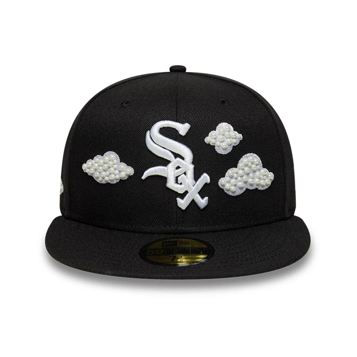 Chicago White Sox MLB Faux Pearl Cloud Black 59FIFTY Fitted Cap-kentox