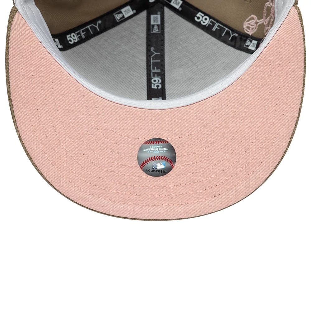 Chicago White Sox MLB Floral Outline Beige 59FIFTY Fitted Cap-kentox