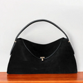 T-Lock Suede Shoulder Bag – Timeless Style & Everyday Elegance