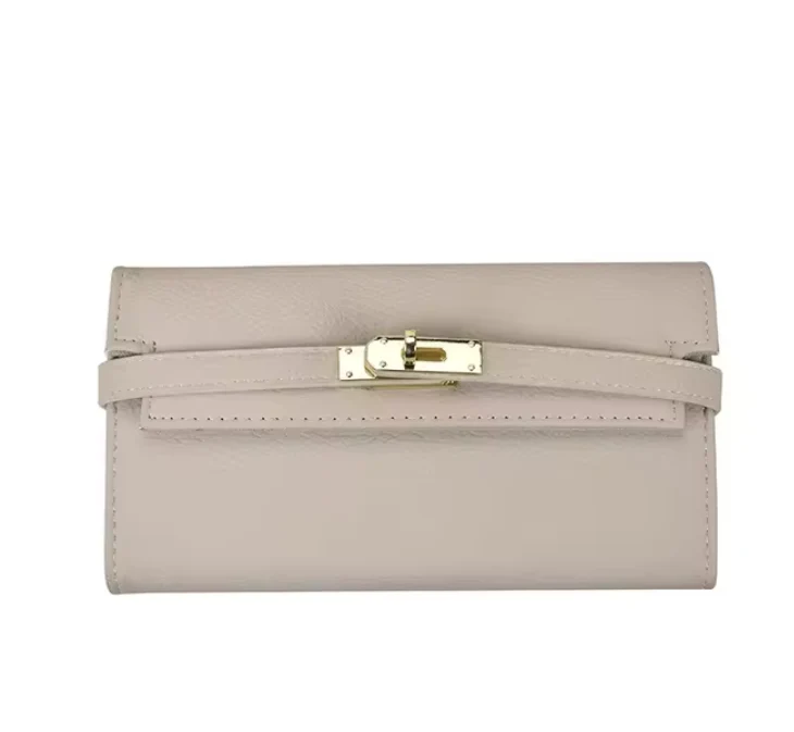 Elegant Leather Toggle Wallet