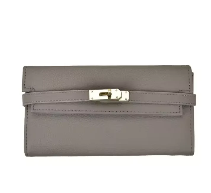 Elegant Leather Toggle Wallet