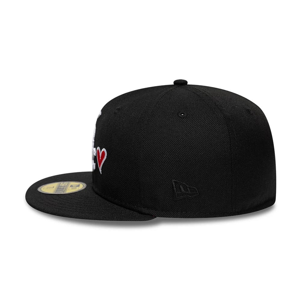 Chicago White Sox MLB Heart Black 59FIFTY Fitted Cap-kentox
