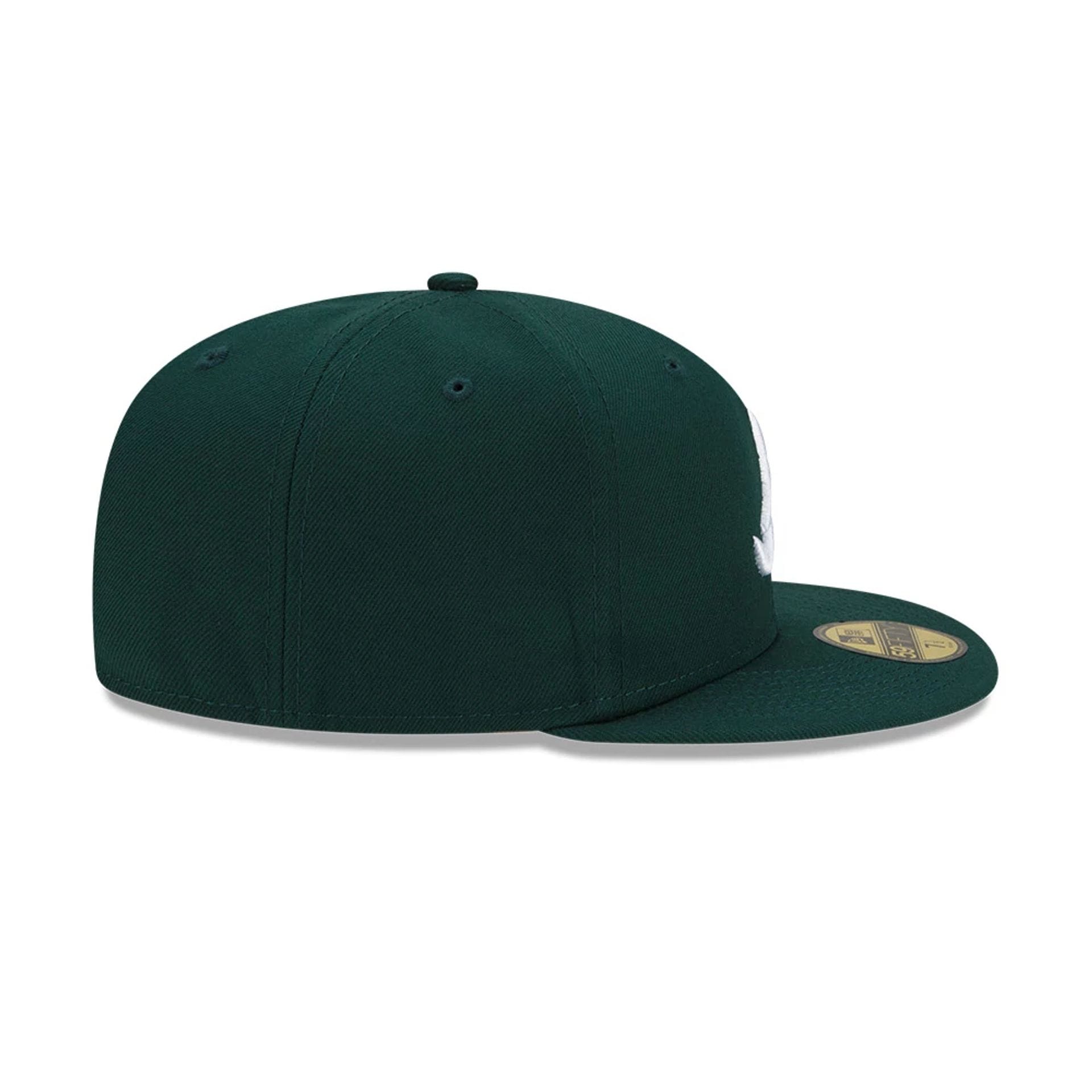 Atlanta Braves MLB Dark Green 59FIFTY Fitted Cap-kentox