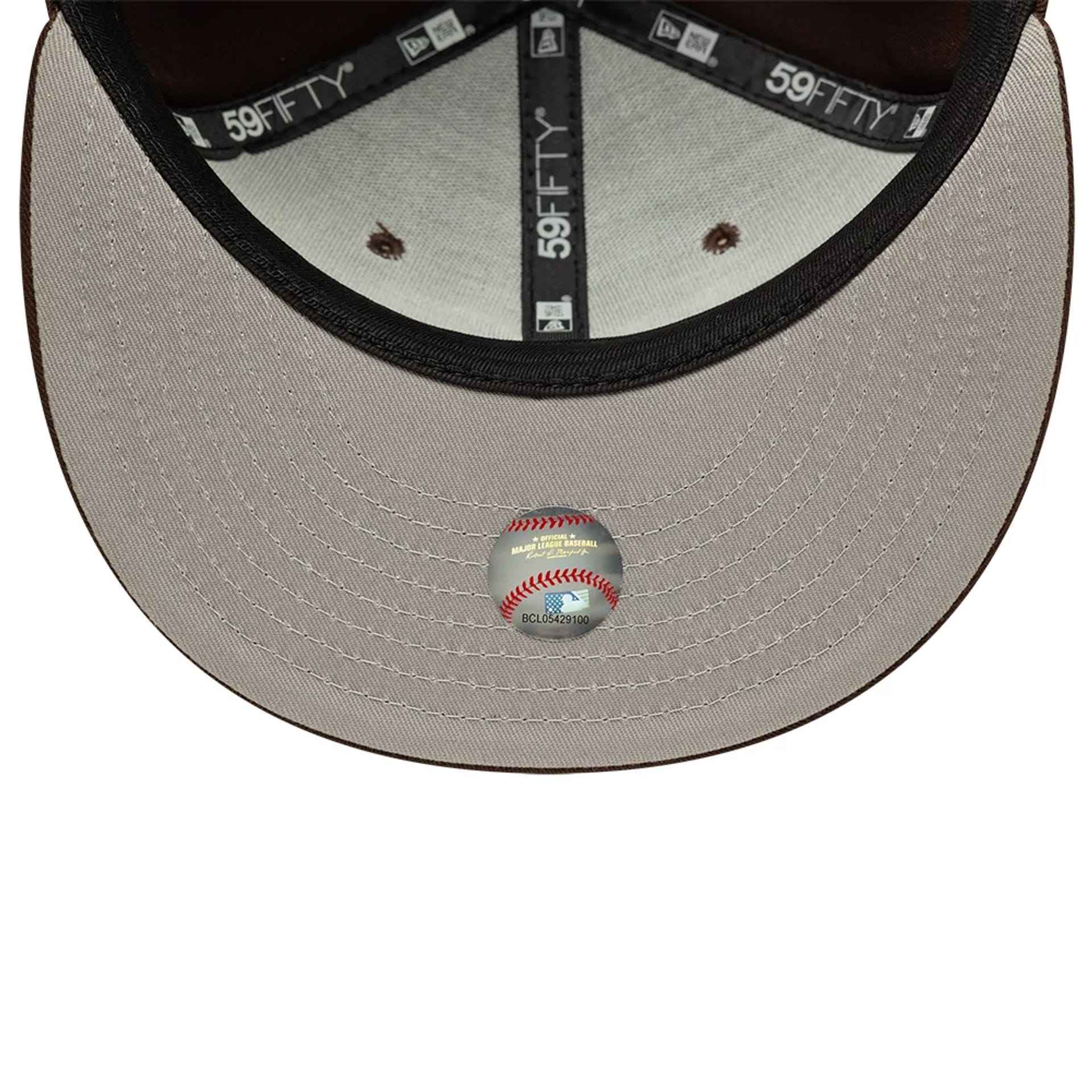 Atlanta Braves MLB Dark Brown 59FIFTY Fitted Cap-kentox