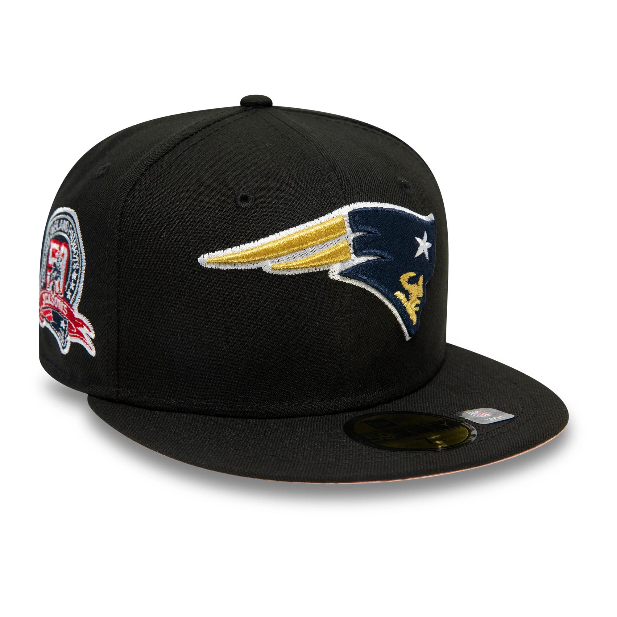 New England Patriots NFL Rivals Black 59FIFTY Fitted Cap-kentox