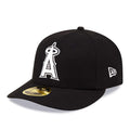 LA Angels MLB Black Low Profile 59FIFTY Fitted Cap-kentox
