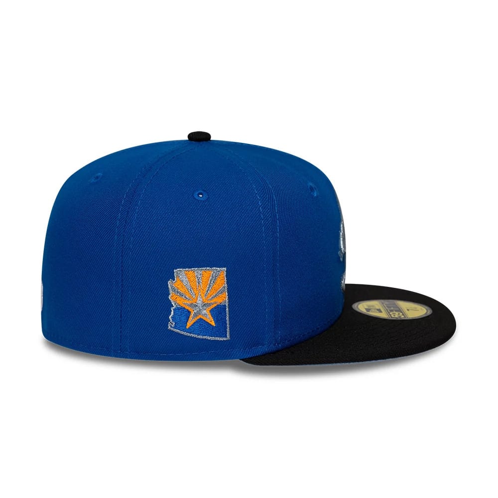 Arizona Diamondbacks MLB City Connect Blue & Black 59FIFTY Fitted Cap-kentox