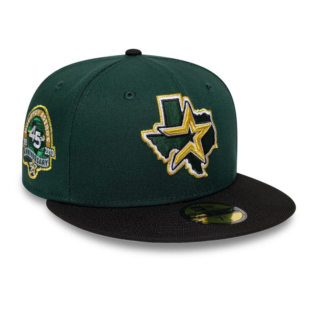 Houston Astros MLB Cooperstown Dark Green 59FIFTY Fitted Cap-kentox
