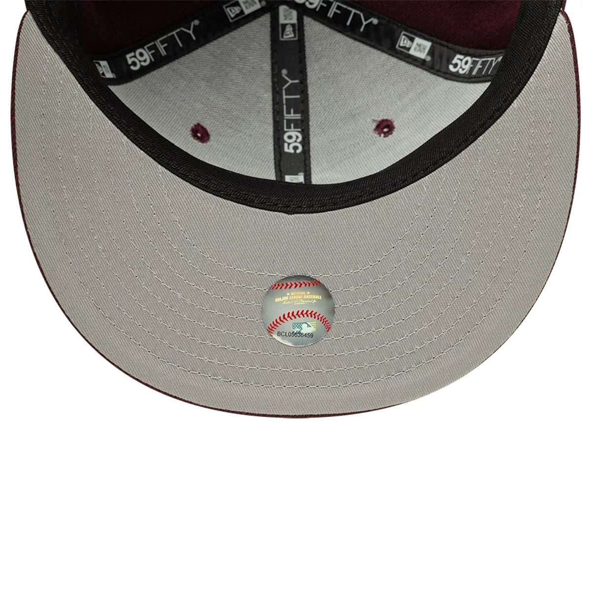 Athletics MLB Dark Purple 59FIFTY Fitted Cap-kentox