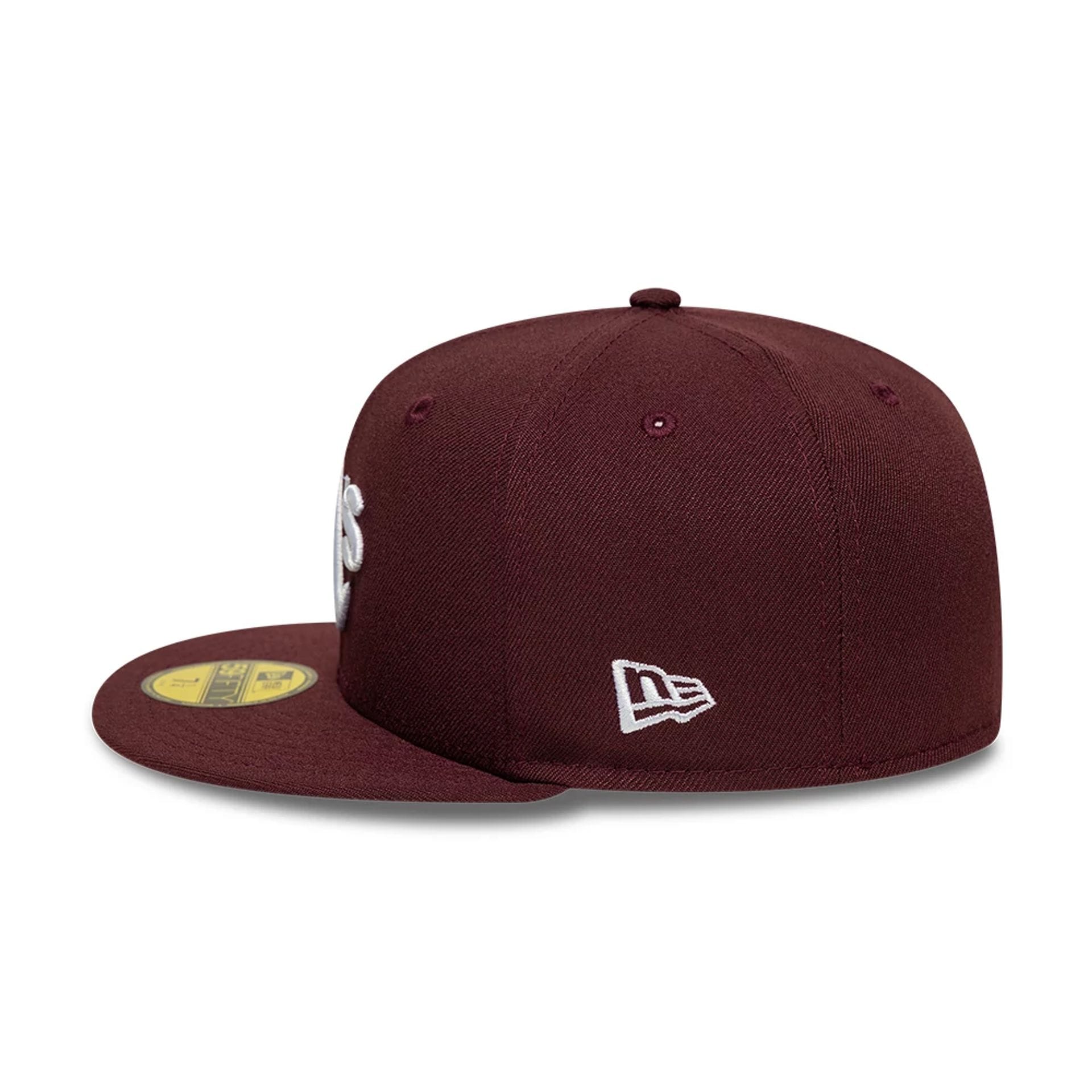 Athletics MLB Dark Purple 59FIFTY Fitted Cap-kentox