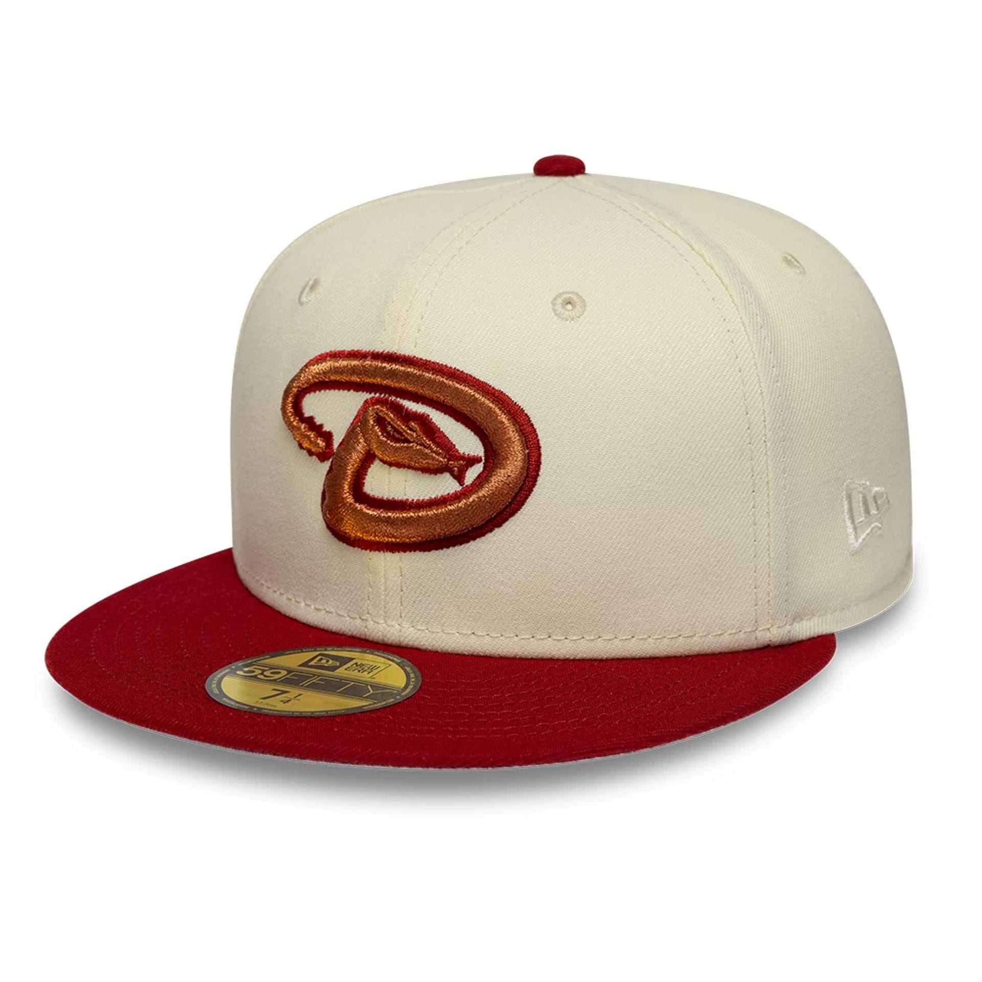 Arizona Diamondbacks MLB Cooperstown White 59FIFTY Fitted Cap-kentox