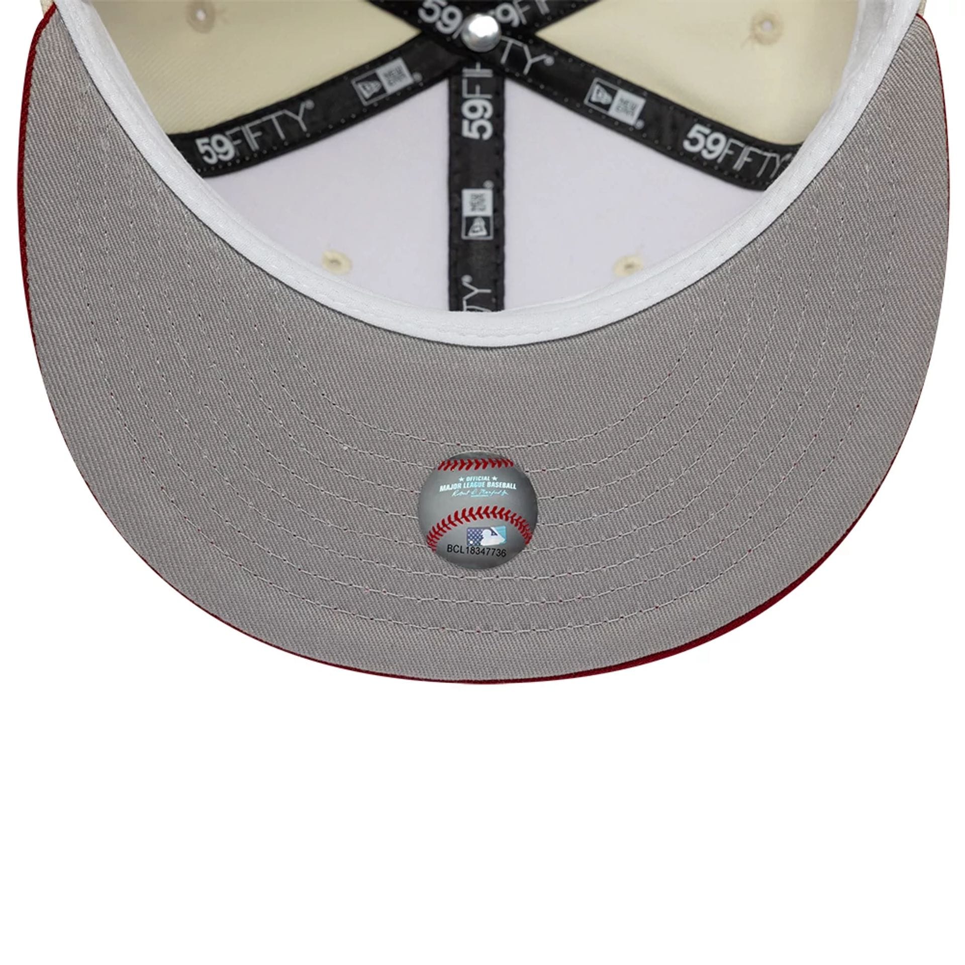 Arizona Diamondbacks MLB Cooperstown White 59FIFTY Fitted Cap-kentox