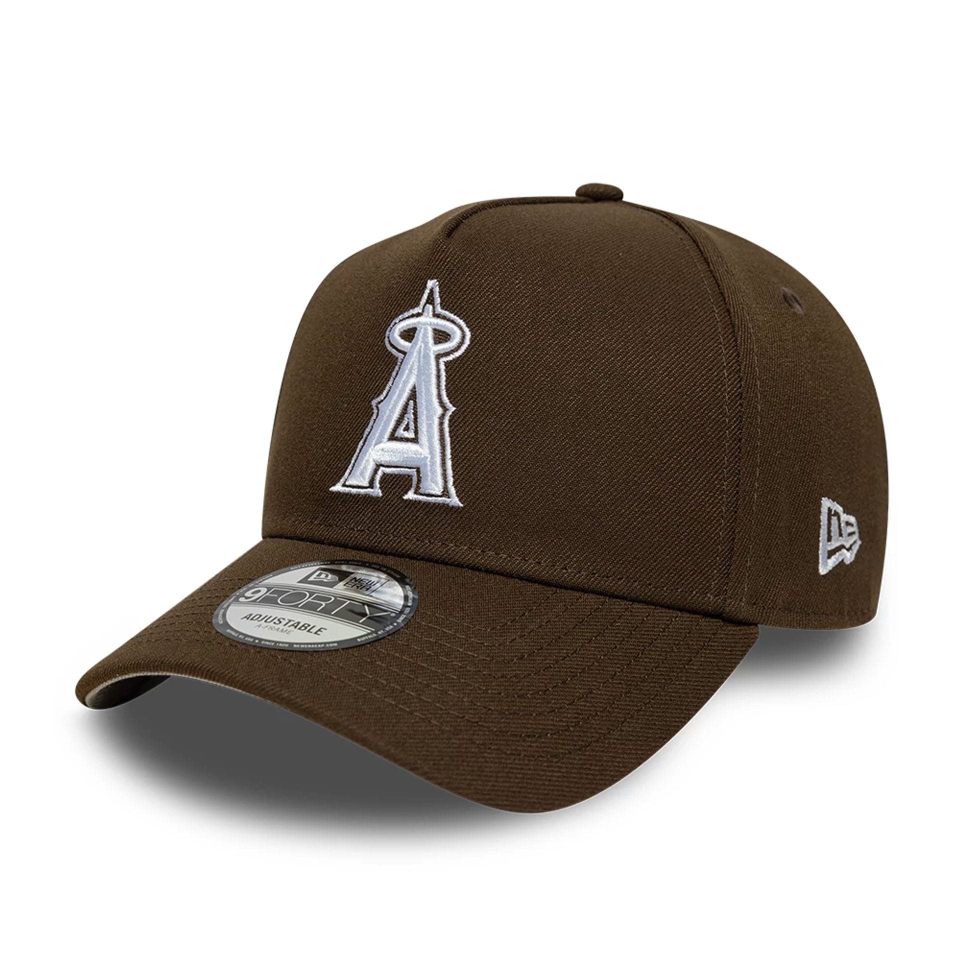 LA Angels MLB Dark Brown 9FORTY A-Frame Adjustable Cap-kentox