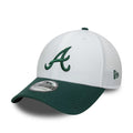 Atlanta Braves MLB White 39THIRTY Stretch Fit Cap-kentox