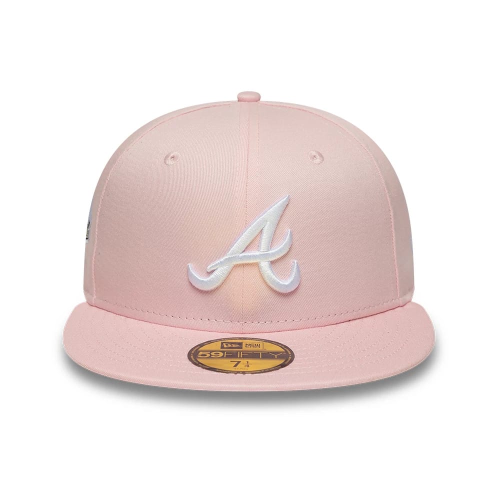 Atlanta Braves MLB Pink 59FIFTY Fitted Cap-kentox