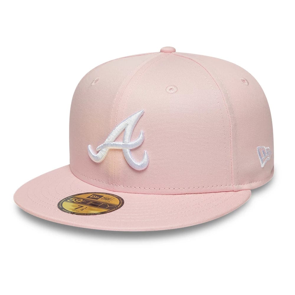 Atlanta Braves MLB Pink 59FIFTY Fitted Cap-kentox