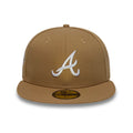 Atlanta Braves MLB Beige 59FIFTY Fitted Cap-kentox