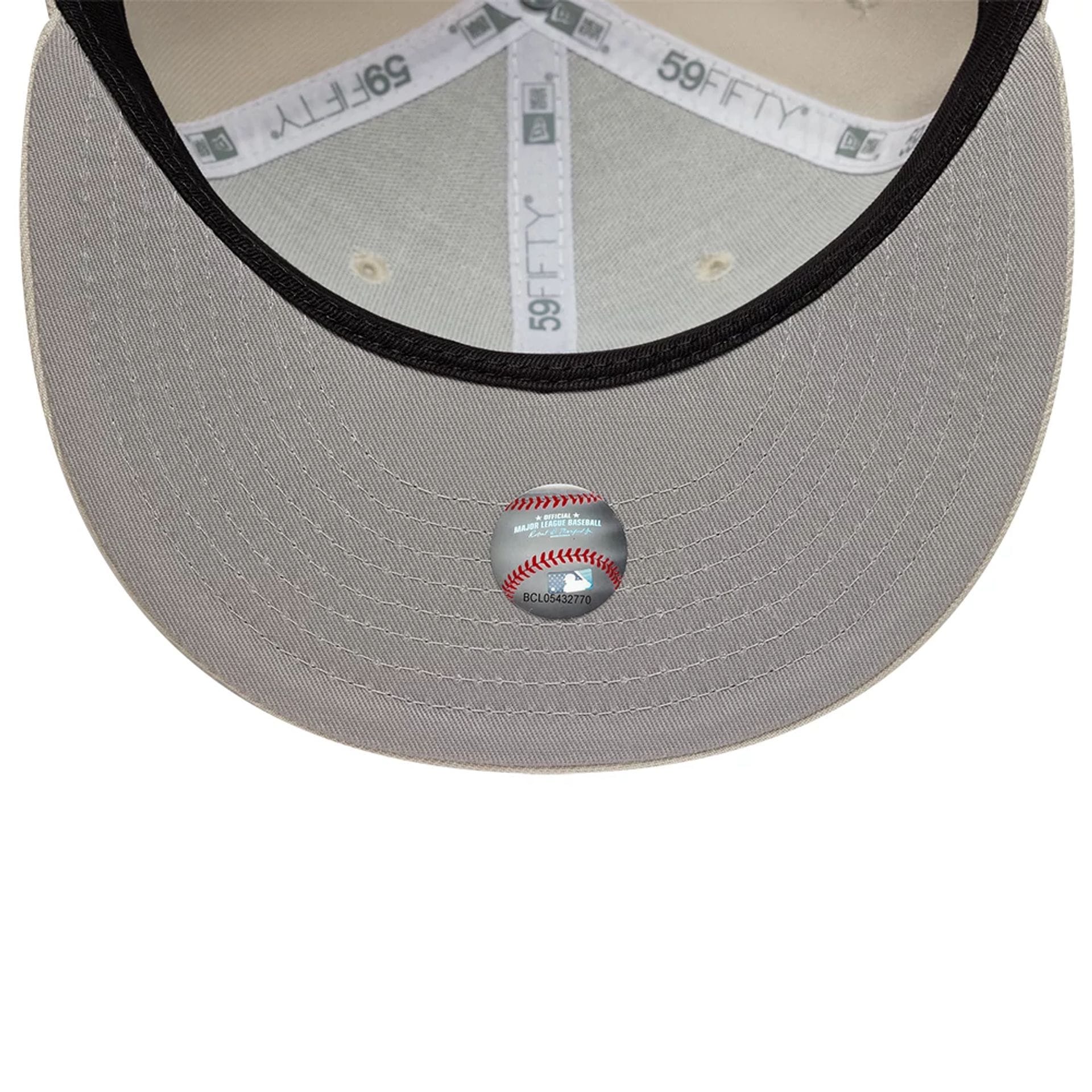 Athletics MLB Beige 59FIFTY Fitted Cap-kentox