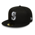 Seattle Mariners MLB Black 59FIFTY Fitted Cap-kentox