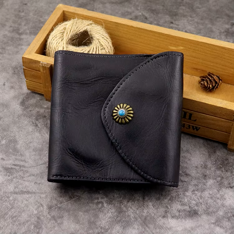 Stylish Genuine Cowhide Accent Wallet