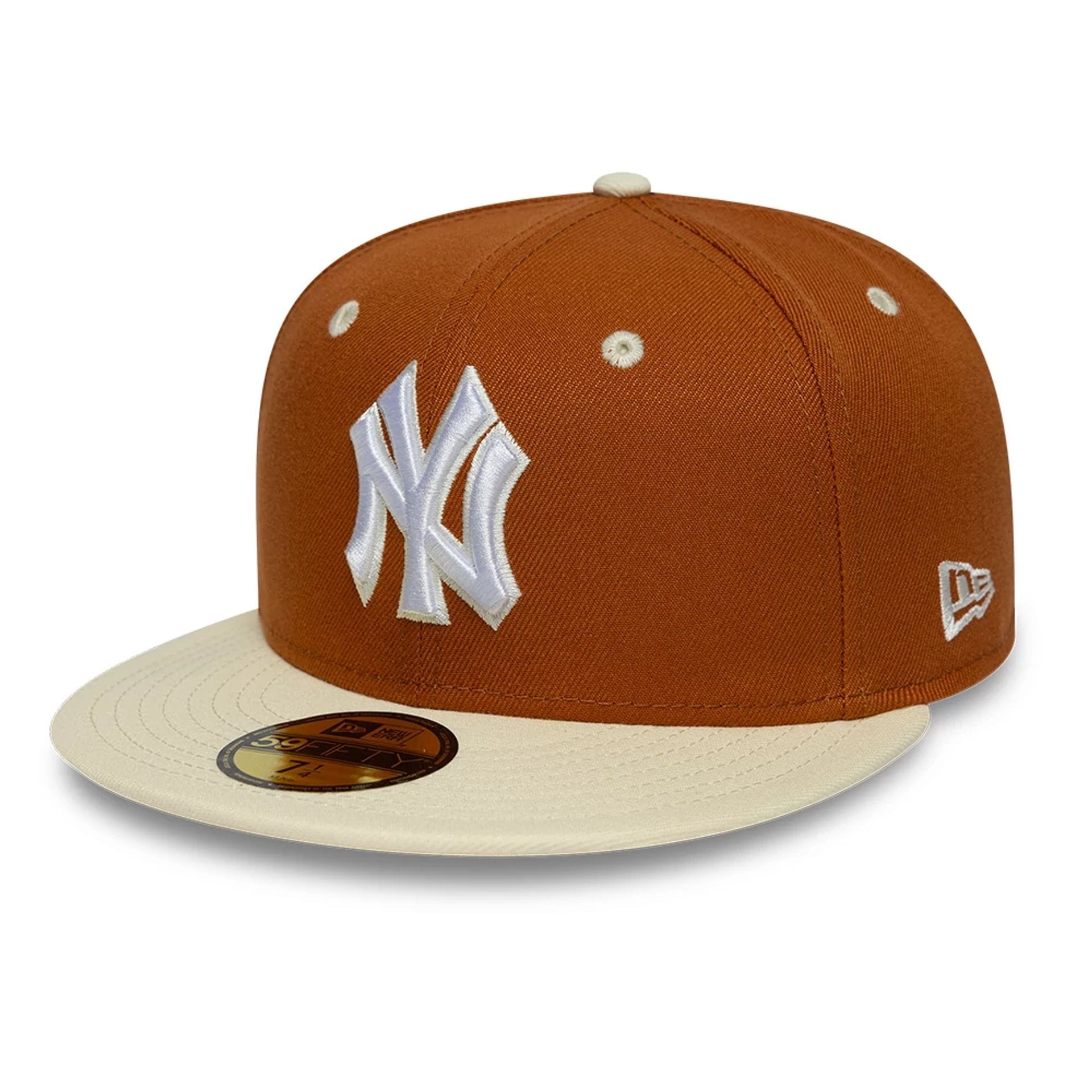 New York Yankees MLB Contrast Brown 59FIFTY Fitted Cap-kentox