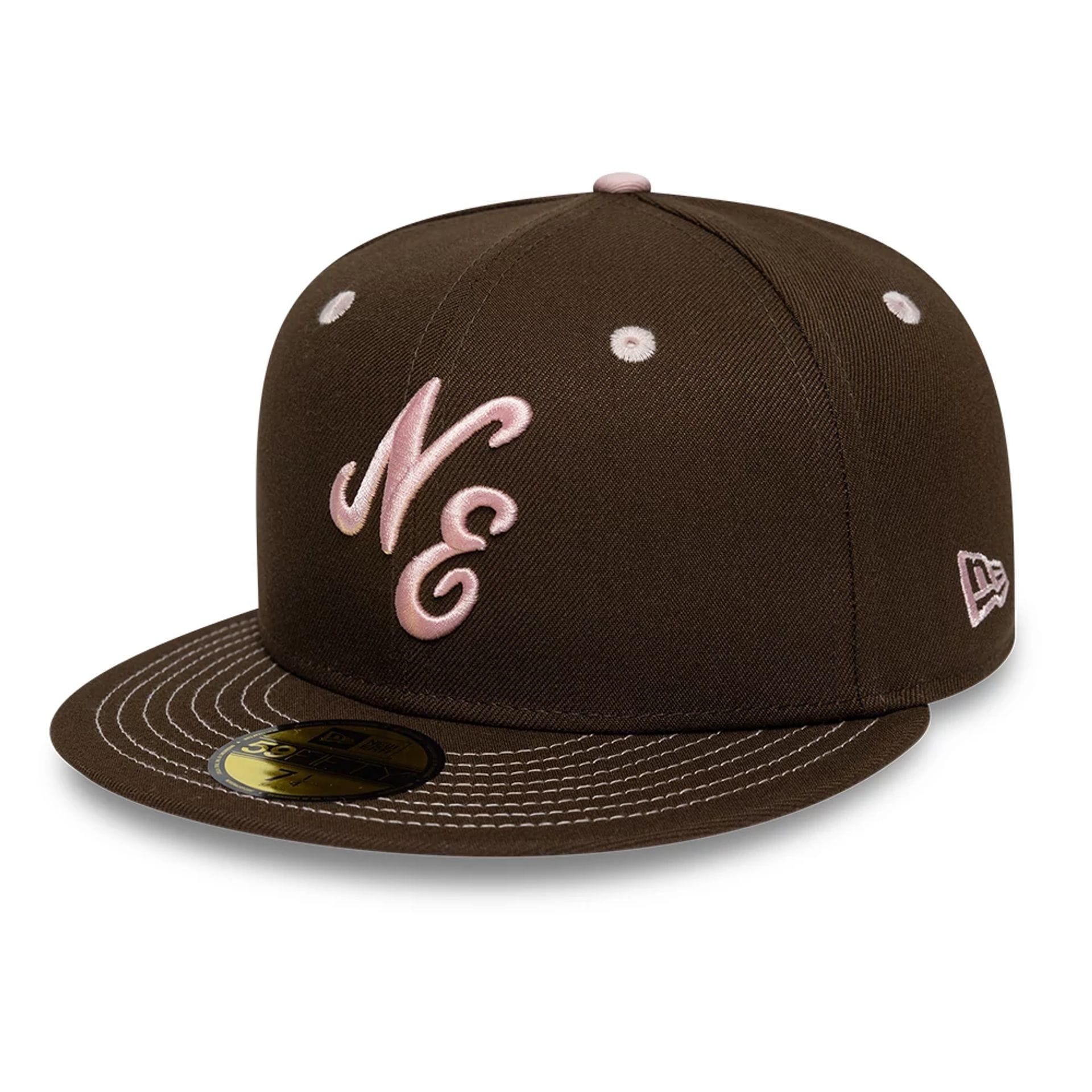 New Era With Love Dark Brown 59FIFTY Fitted Cap-kentox