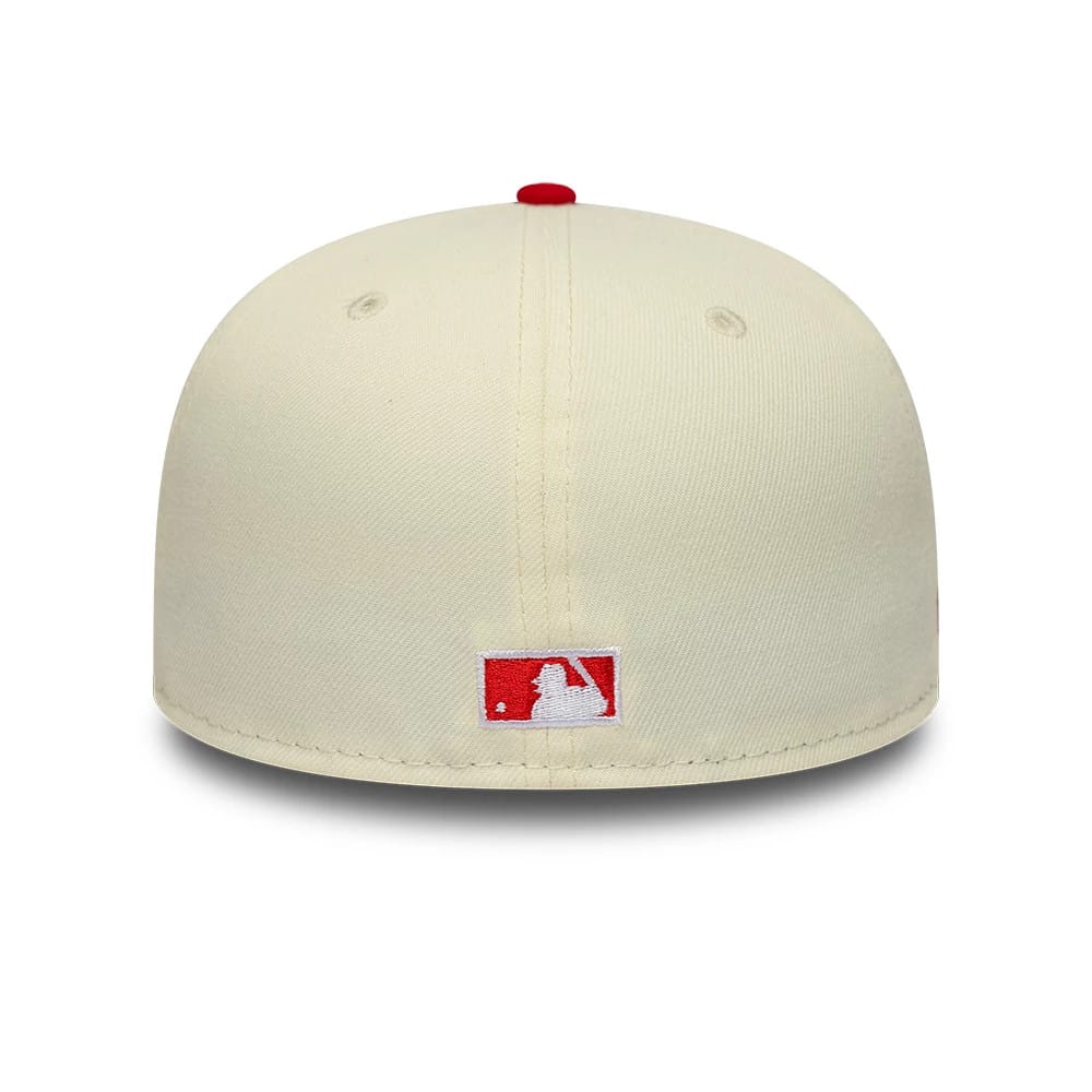Chicago White Sox MLB Chrome Scarlet Cream 59FIFTY Fitted Cap-kentox