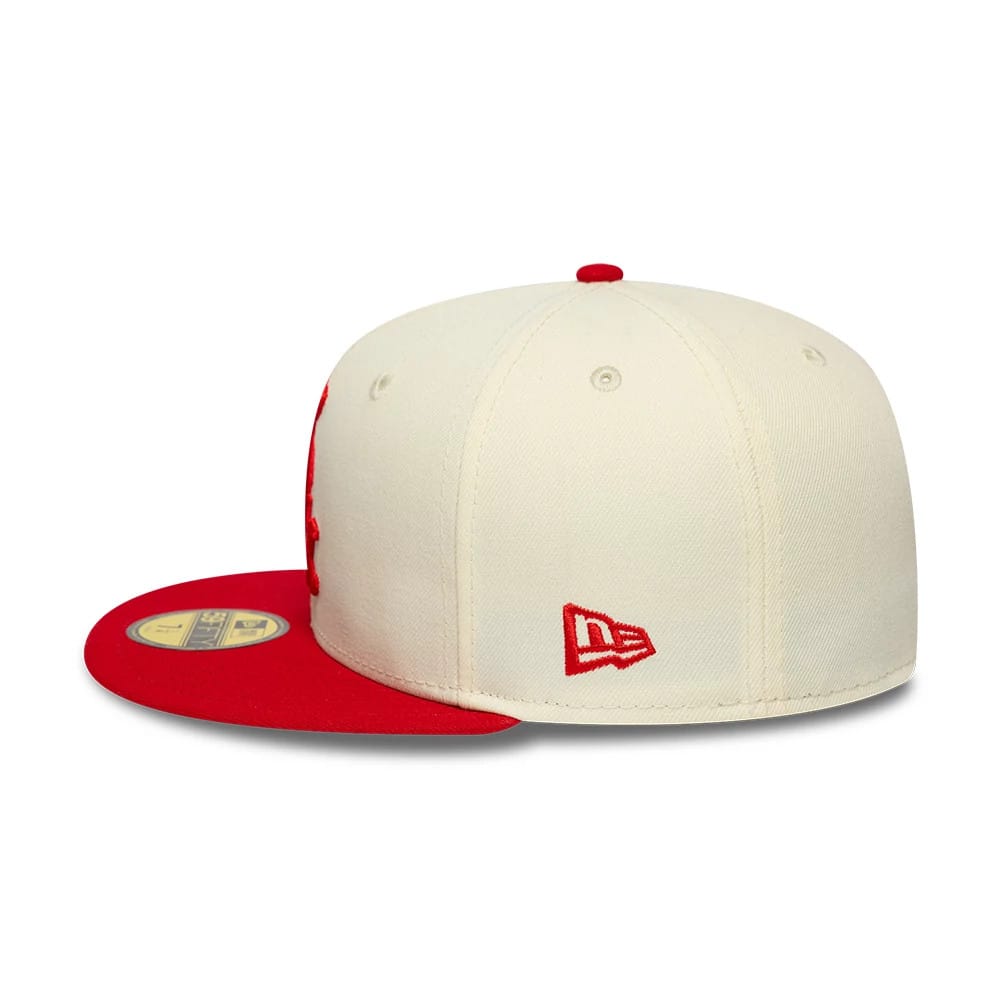 Chicago White Sox MLB Chrome Scarlet Cream 59FIFTY Fitted Cap-kentox