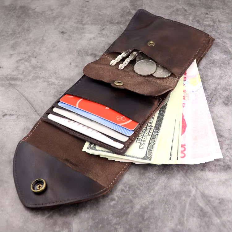 Stylish Genuine Cowhide Accent Wallet
