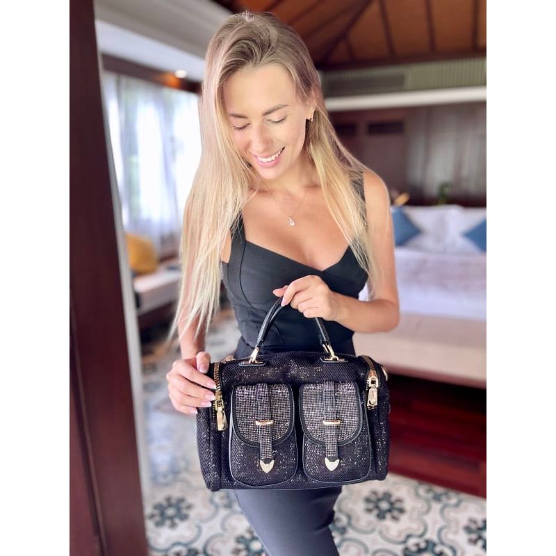 Shiefer Rhinestone-Embellished Bag