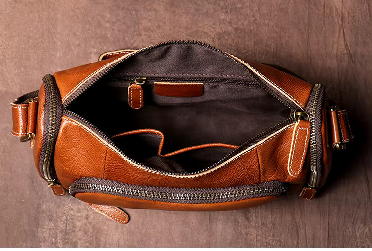 Premium Rugged Leather Shoulder Bag