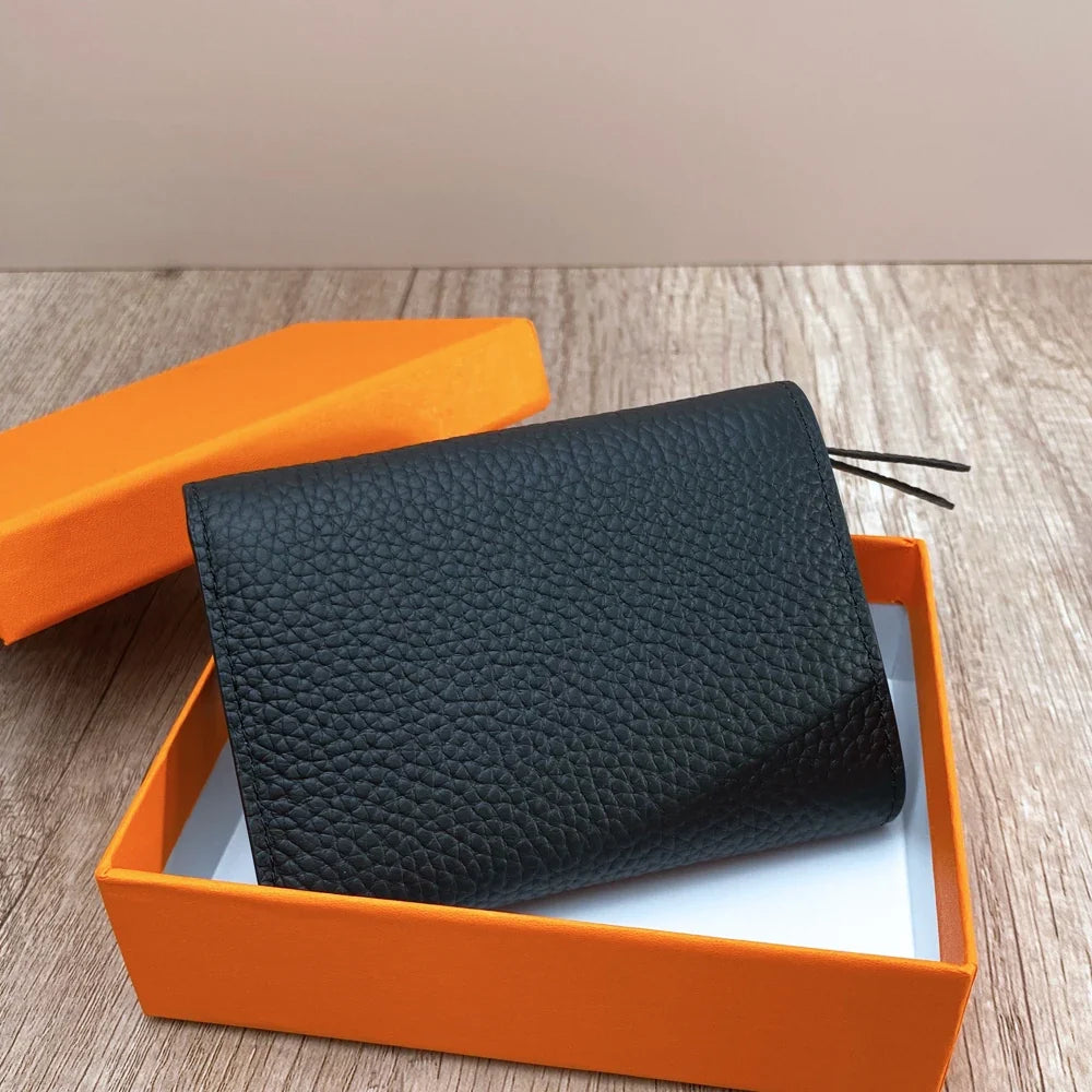 Premium Leather Coin & Card Wallet for Everyday Convenience