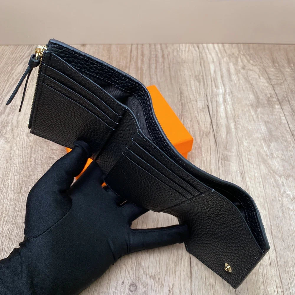 Premium Leather Coin & Card Wallet for Everyday Convenience