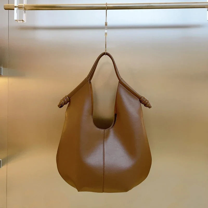 Stylish Knot-Handled Tote Bag