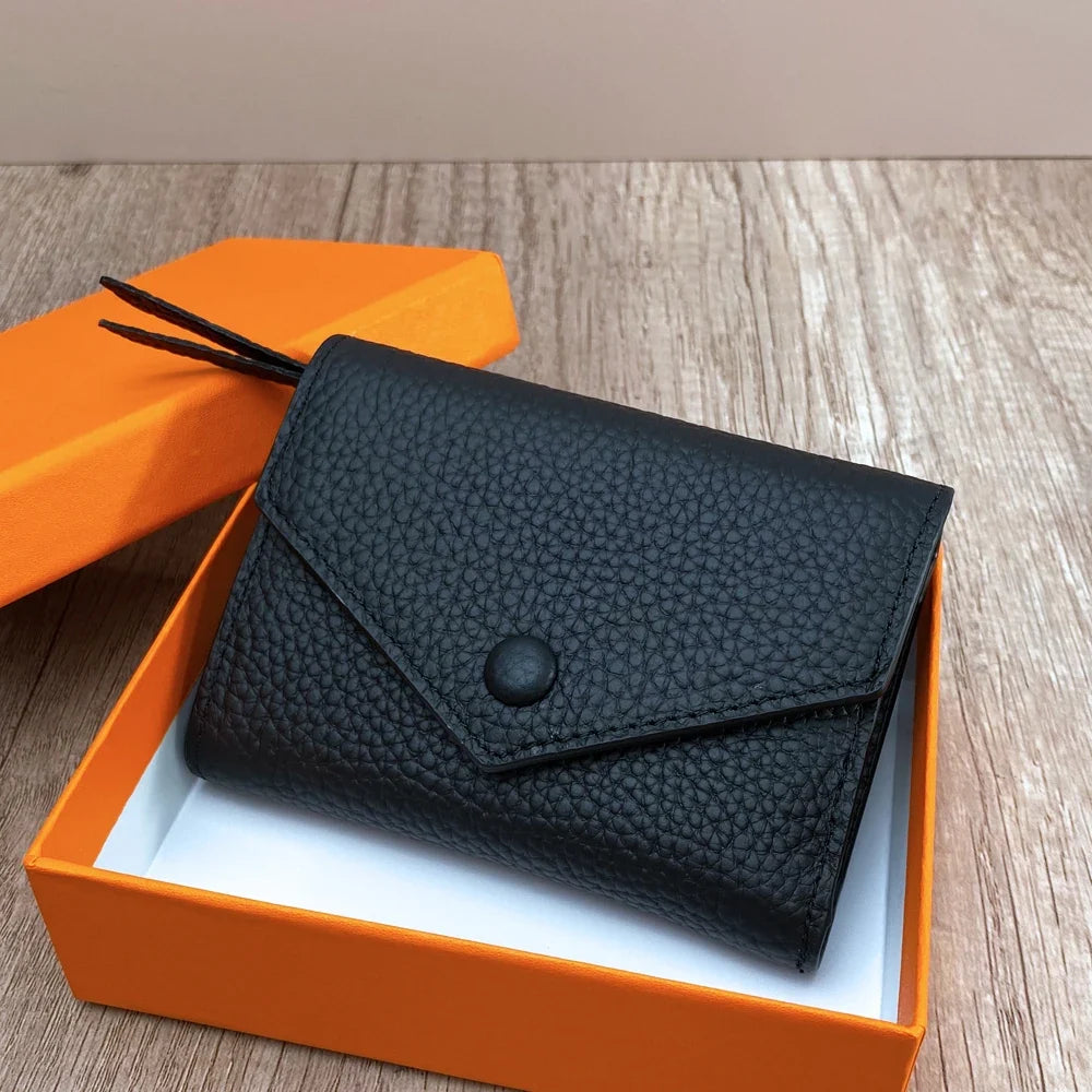 Premium Leather Coin & Card Wallet for Everyday Convenience