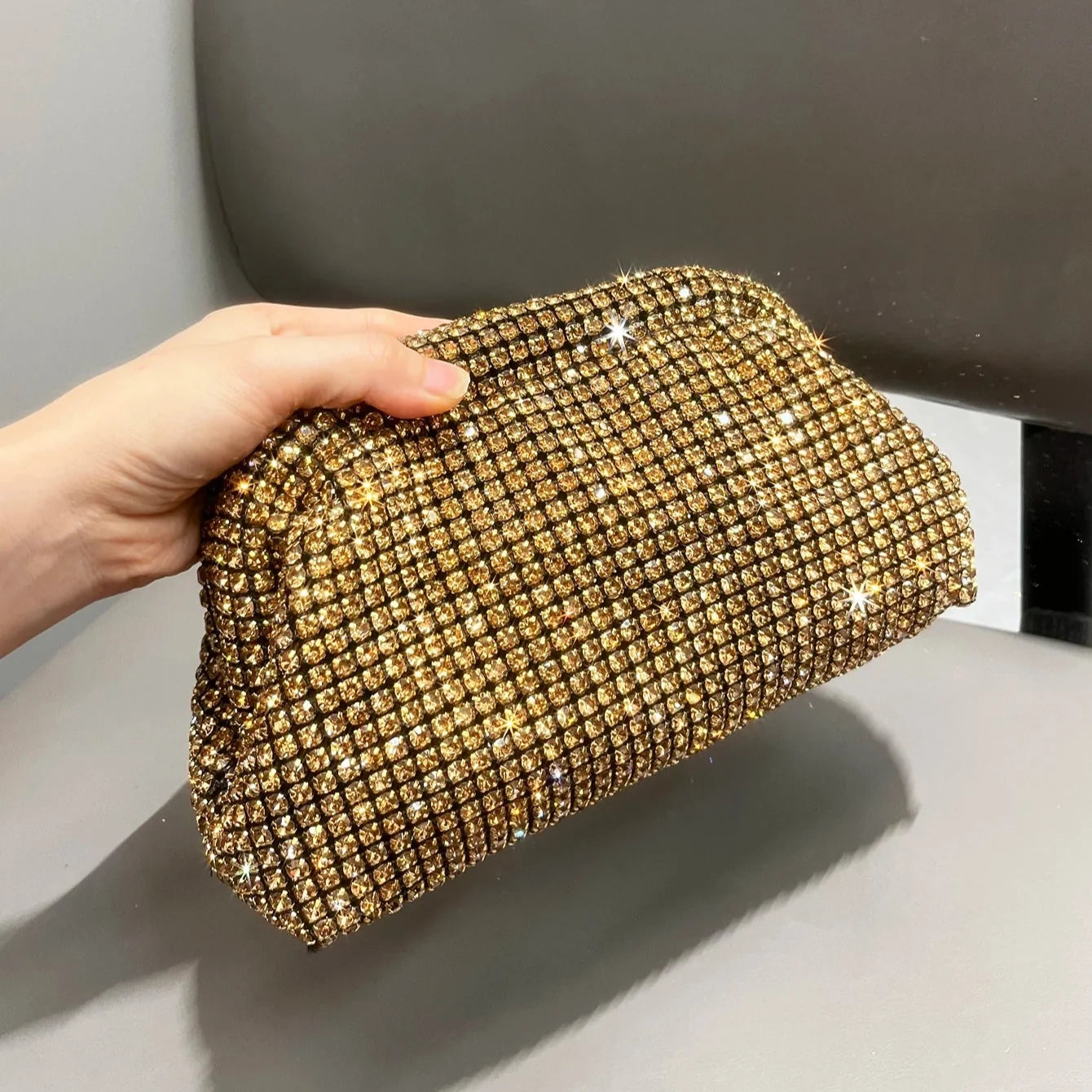Sparkling Rhinestone Clutch Bag